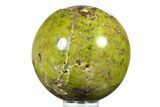 Polished Green Opal Sphere - Madagascar #290920-1
